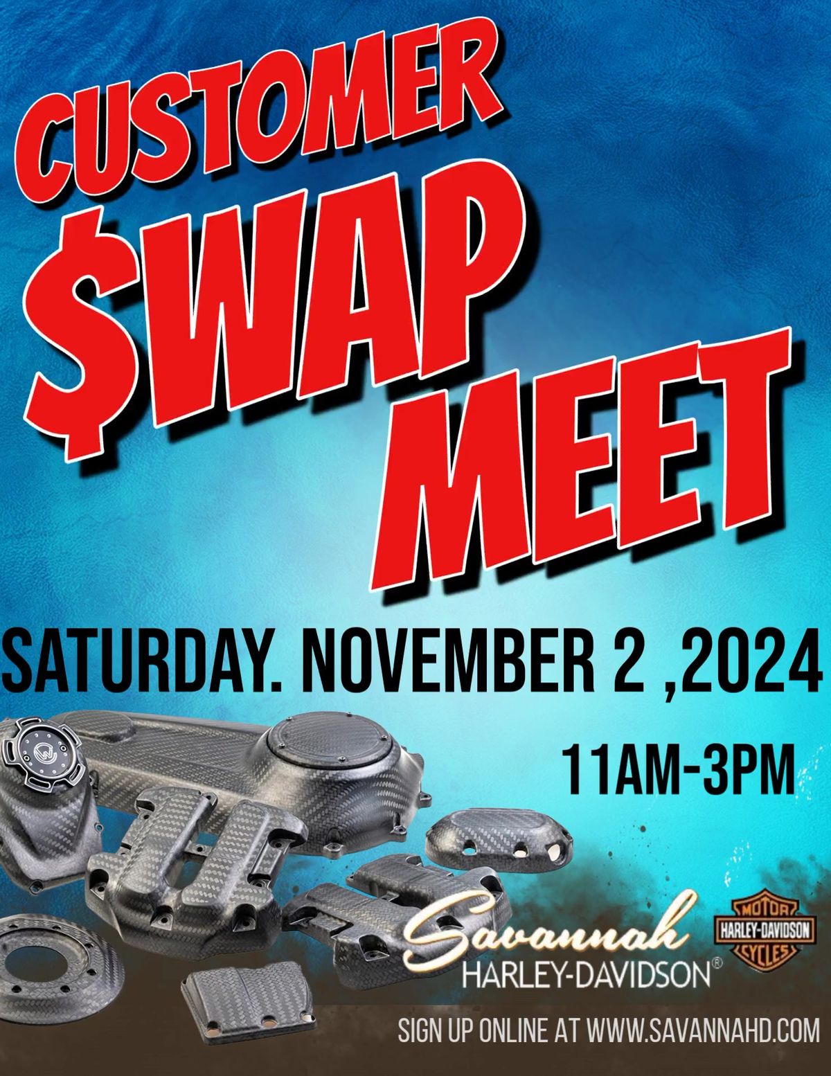 Customer motorcycle swap meet