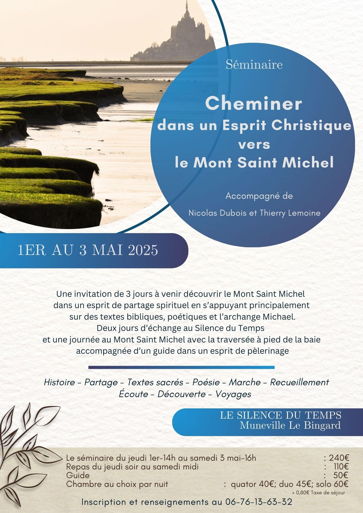 Cheminer dans un Esprit Christique vers le Mont-Saint-Michel