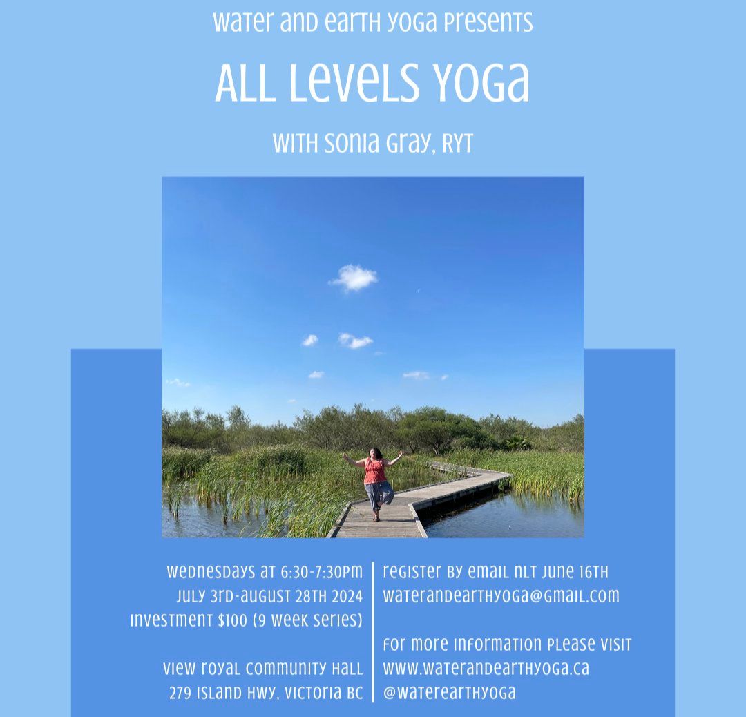 All Levels Yoga with Water and Earth Yoga - Summer Evening Series 