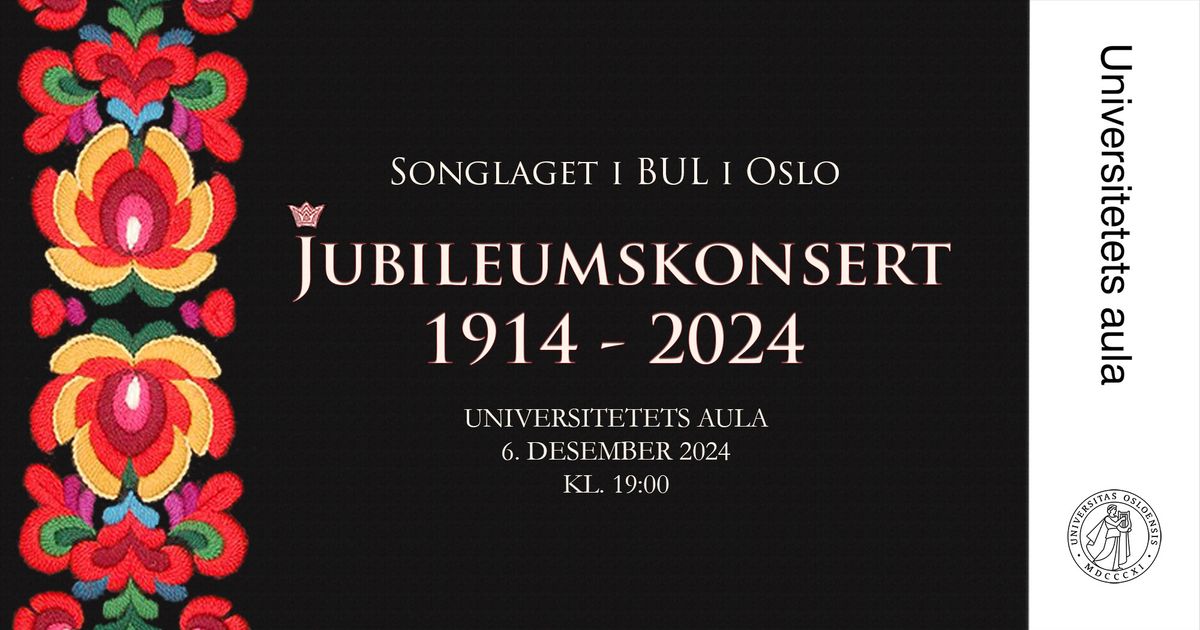 Jubileumskonsert 1914 - 2024