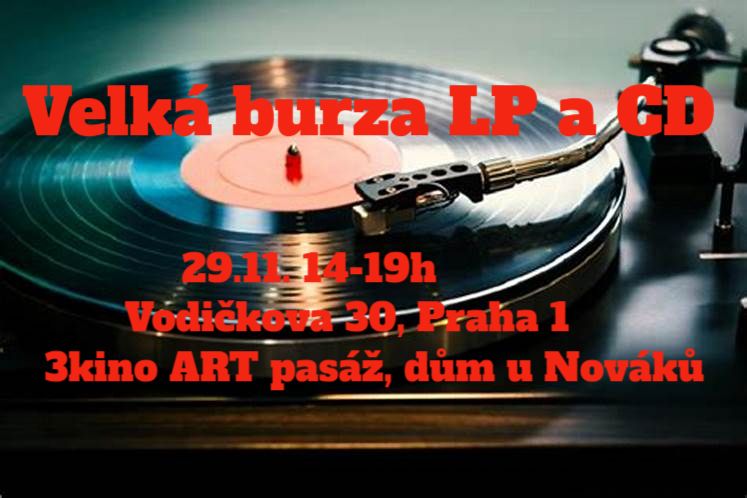 Velk\u00e1 burza LP a CD, Praha 1, 3Kino, Vodi\u010dkova 30