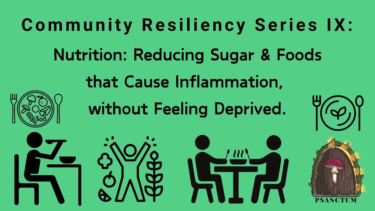 Community Resiliency Series IX: Nutrition: Reducing Sugar & Foods that Cause Inflammation