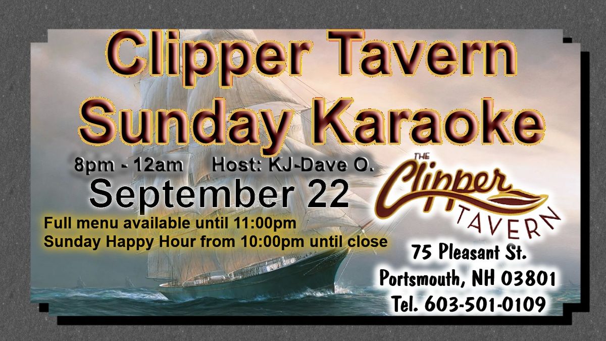 Clipper Tavern Sunday Night Karaoke