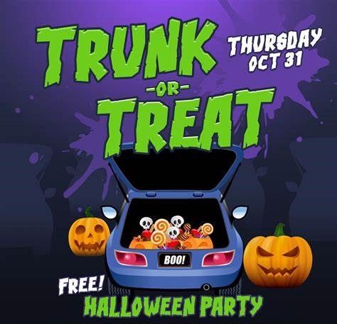 Safe Halloween, Trunk or Treat