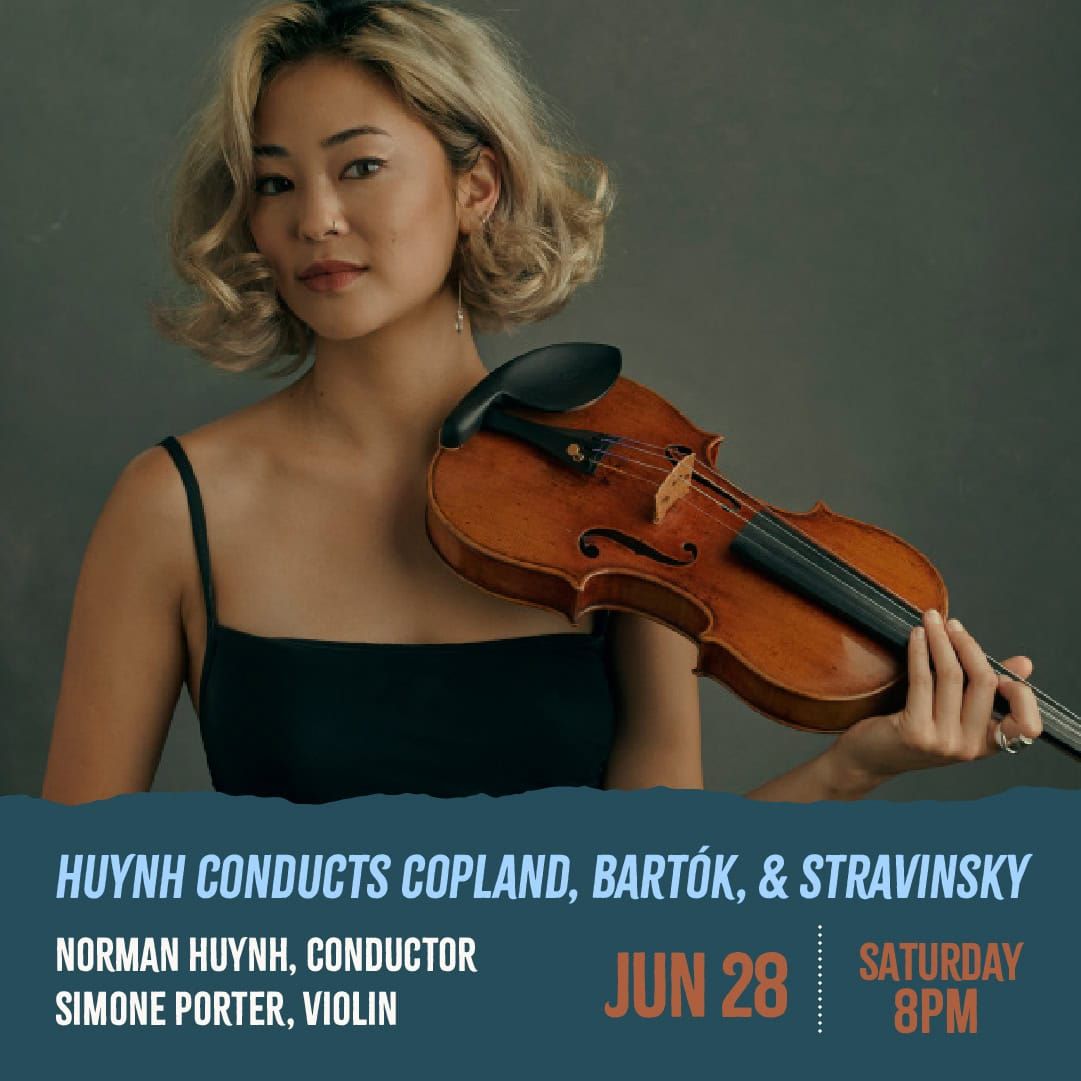 Britt Festival Orchestra: Huynh Conducts Copland  Bartok & Stravinsky