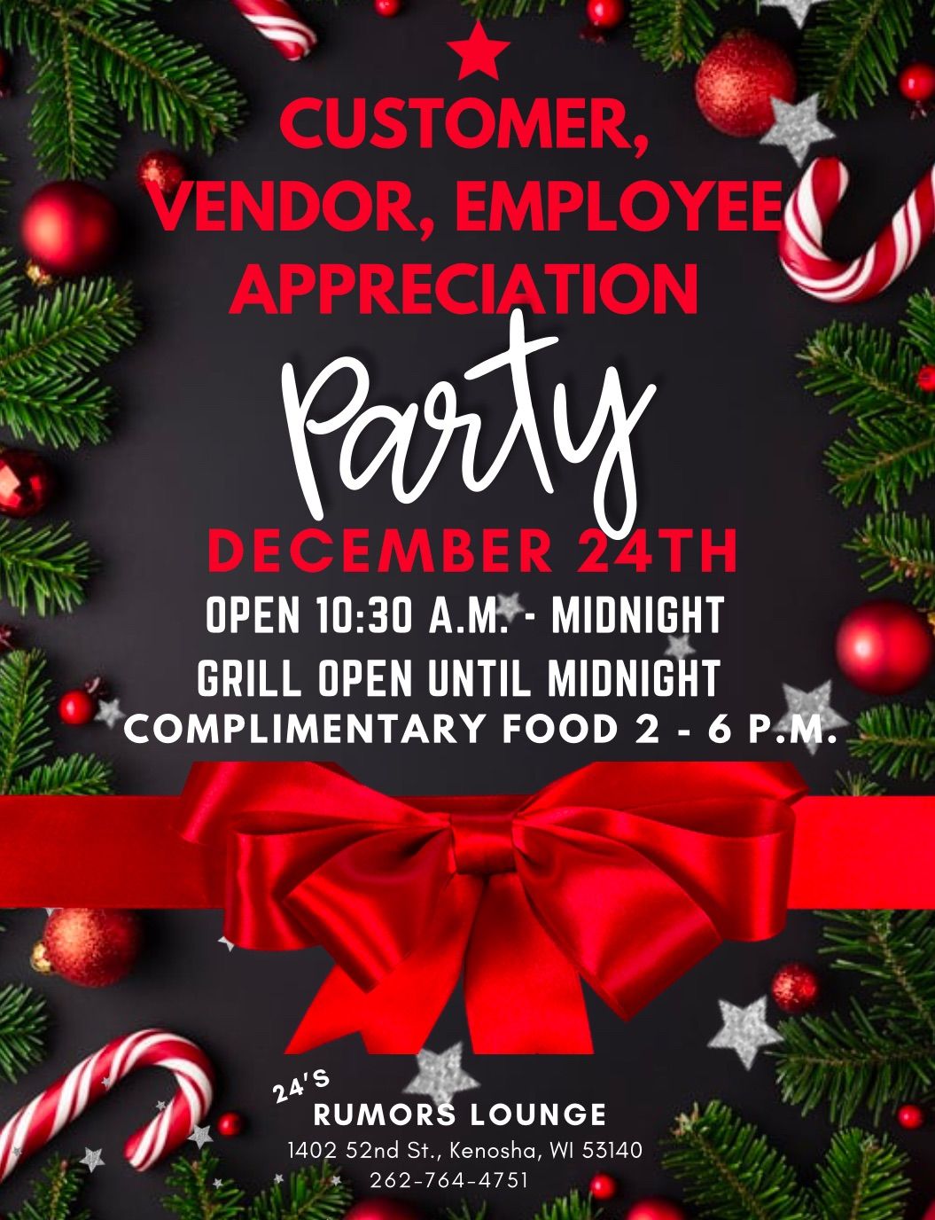 Customer, Employee, Vendor Appreciation Party