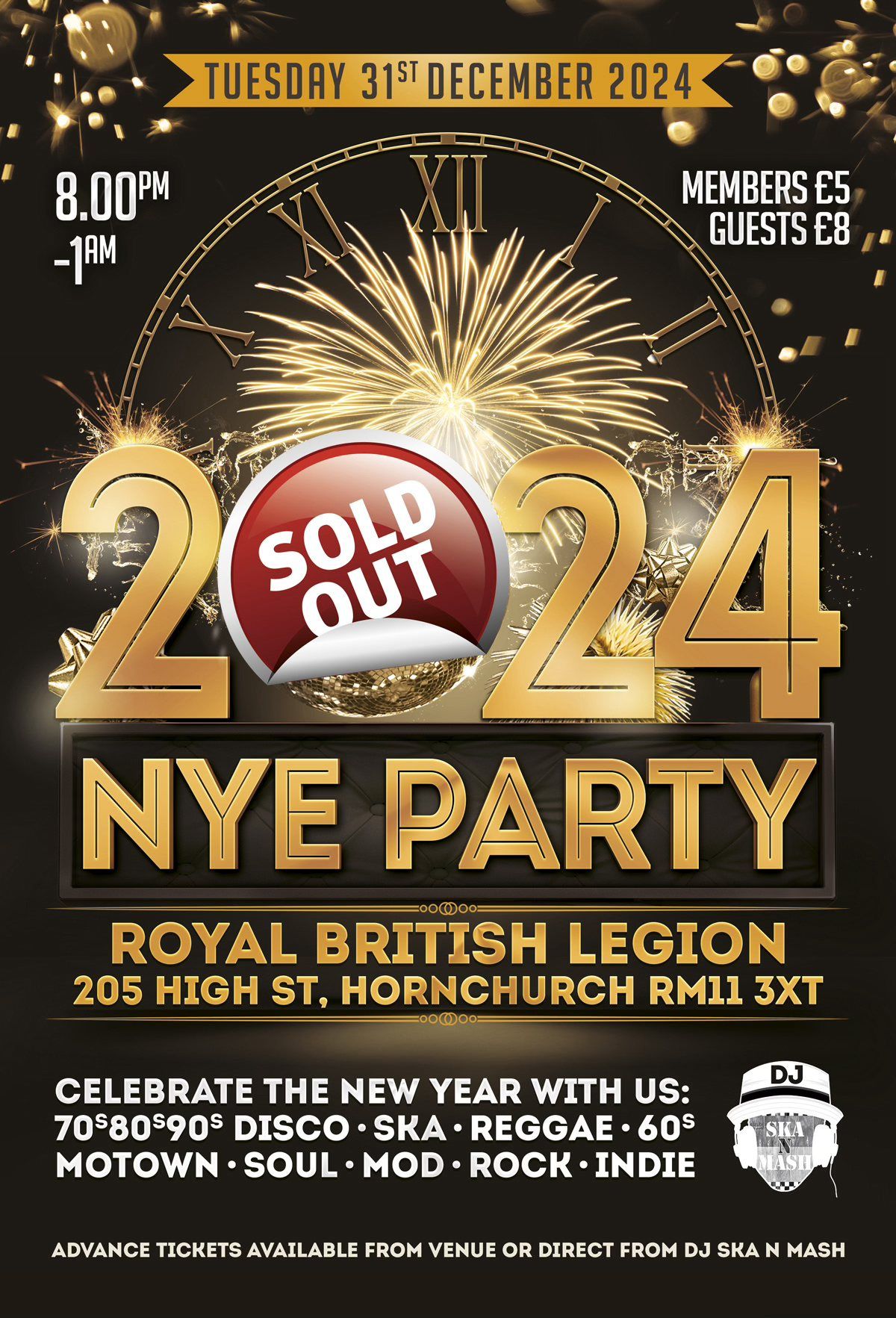 New Years Eve Party SOLD OUT