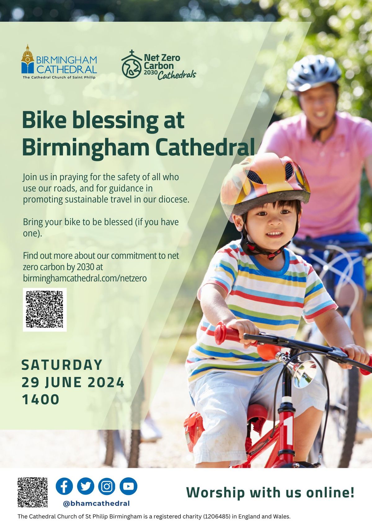 Bike blessing at Birmingham Cathedral