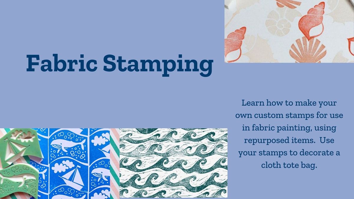 Fabric Stamping for Adults at Blue Ridge