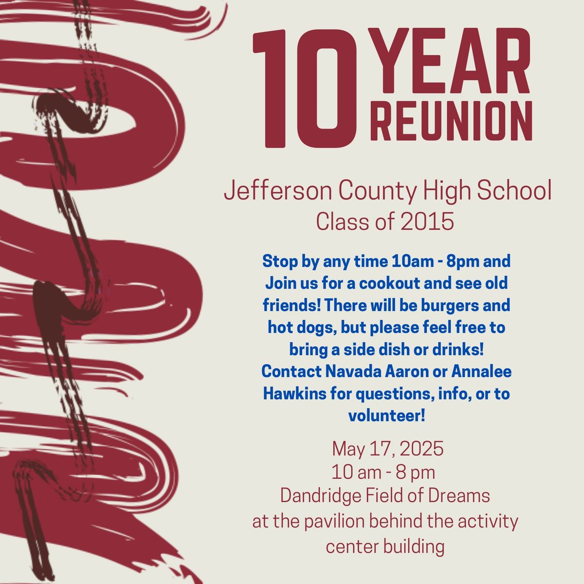 Jeff Co Class of 2015 10 Year Reunion 