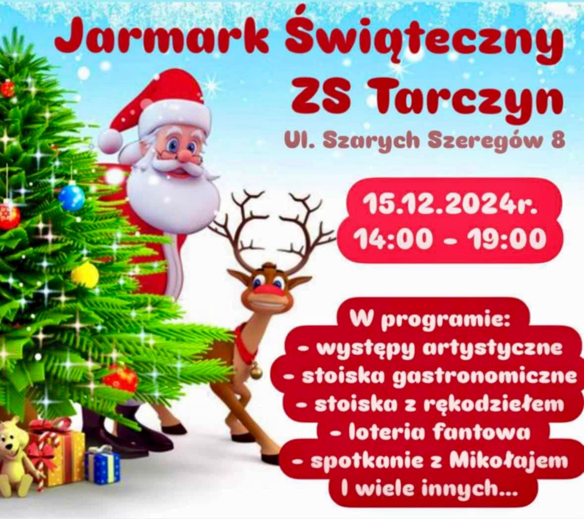 Jarmark Bo\u017conarodzeniowy ZS Tarczyn