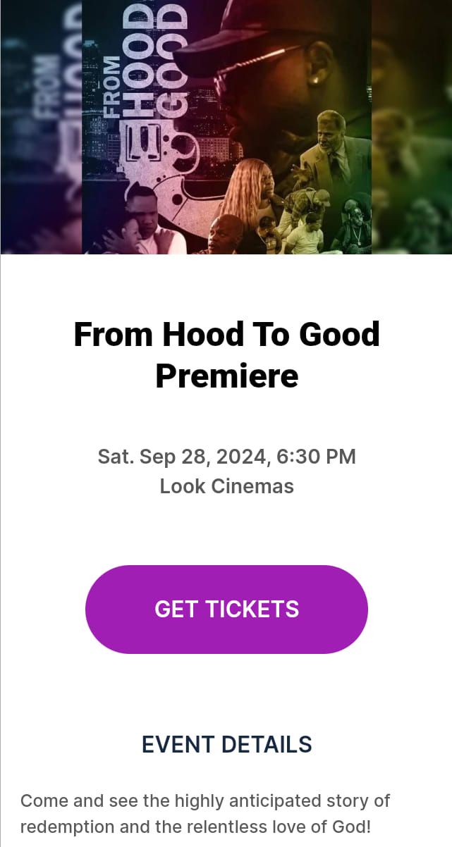 From Hood To Good Premiere