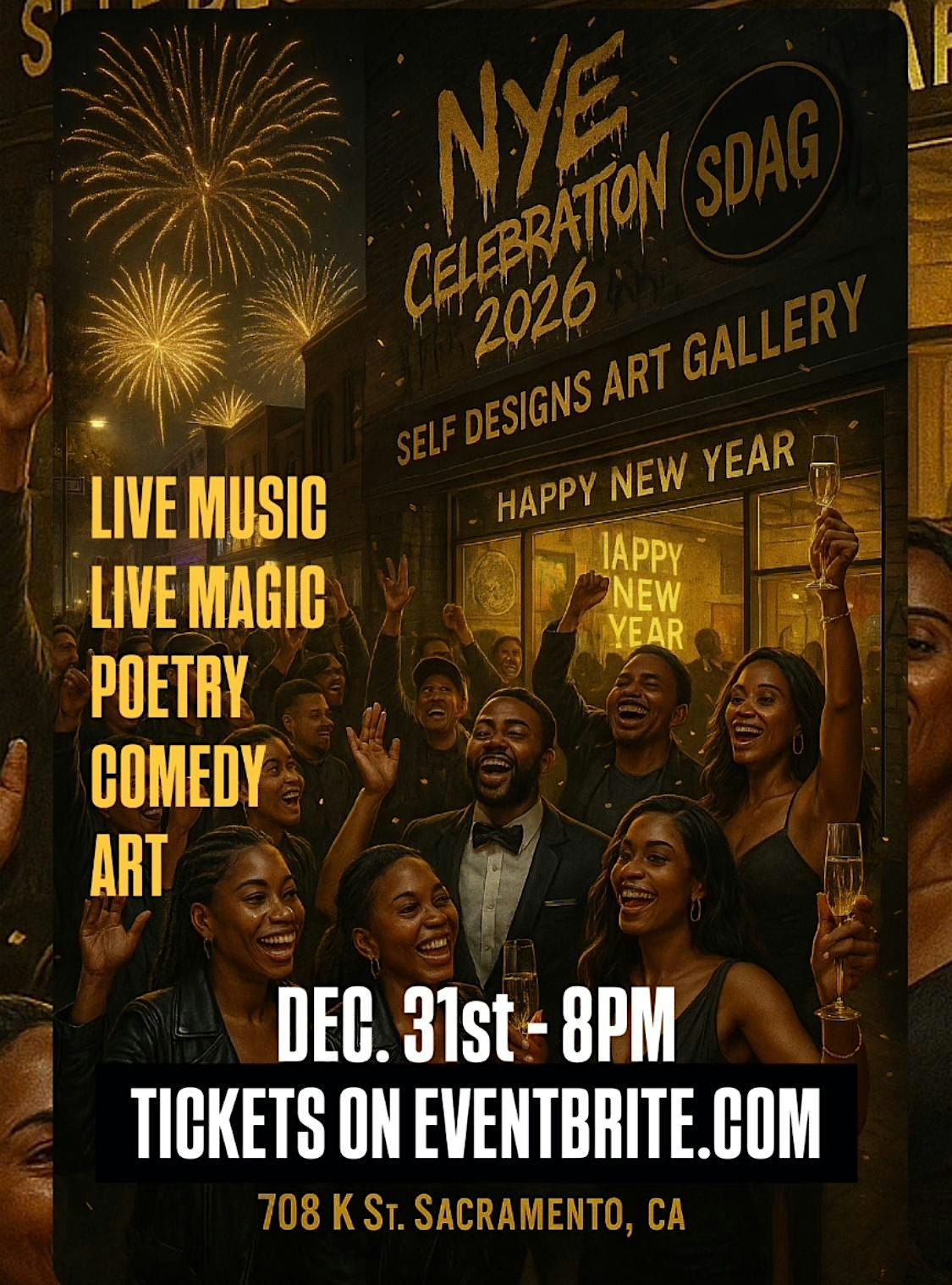 NEW YEARS EVE CELEBRATION W\/DJ, LIVE MAGIC, MUSIC, POETRY, COMEDY & ART...