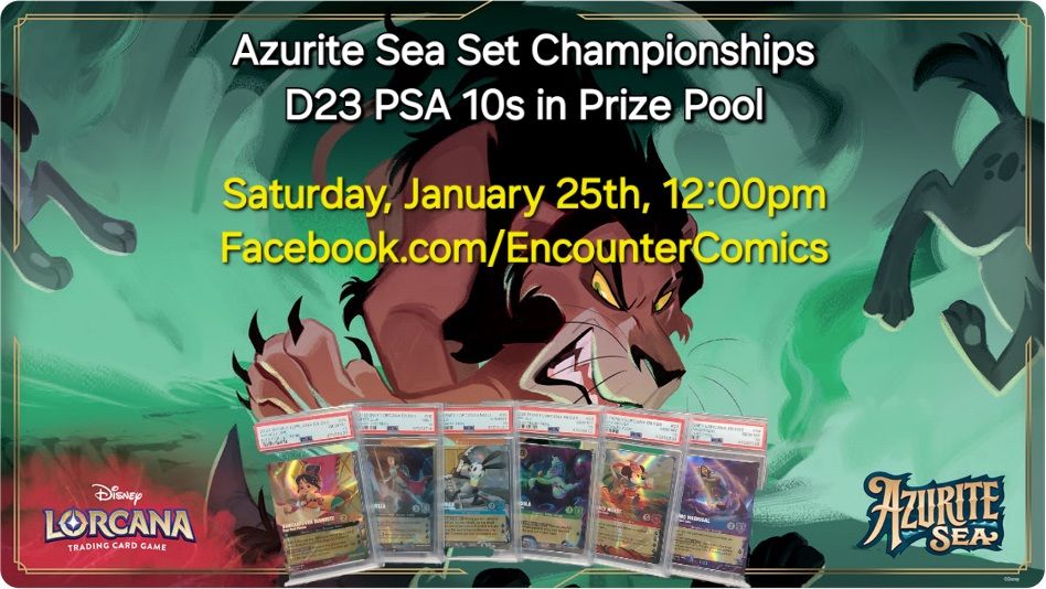 Azurite Sea Set Champs - D23 PSA 10s Added to Prize Pool!