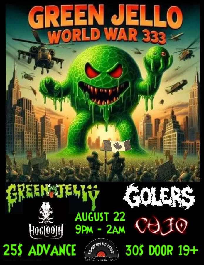 Green Jelly LIVE in Fredericton 