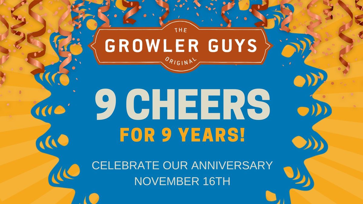 TGG 9 year Anniversary Party Nov 16th w\/ Trivia & merch prizes!