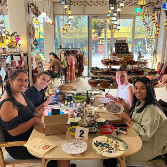 Paint and Sip Classes Bendigo: Ceramic Plates & Bowls