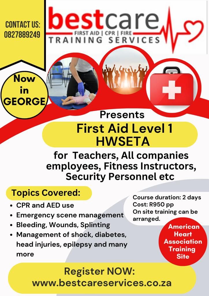 First Aid Level 1 HWSETA in George