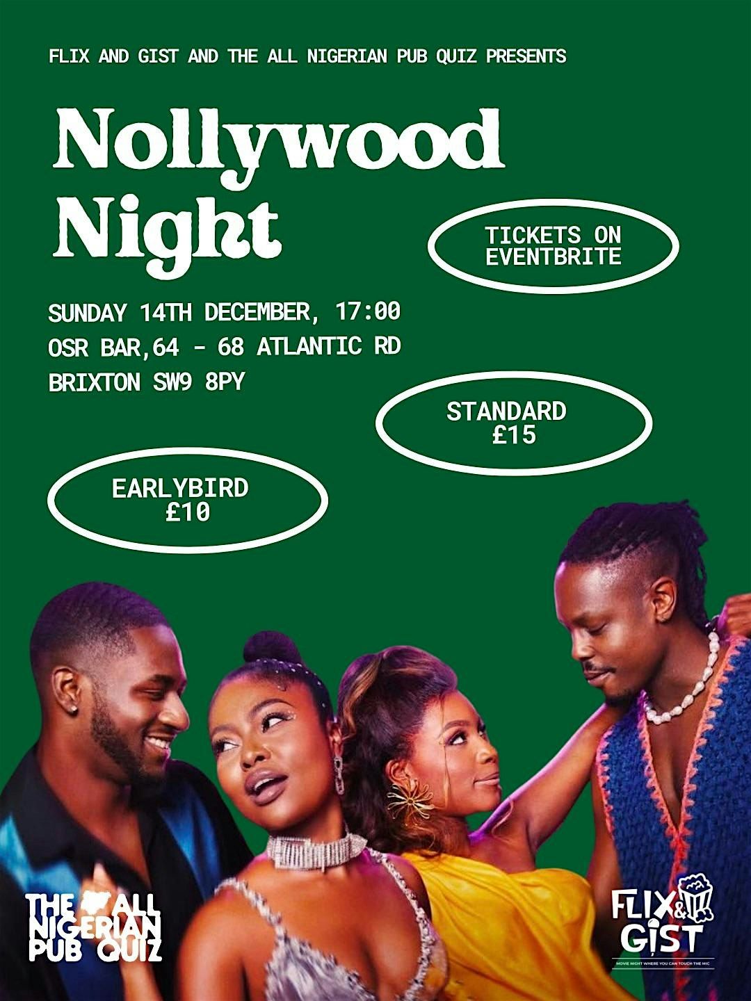 Flix and Gist x The All Nigerian Pub Quiz: Nollywood Night