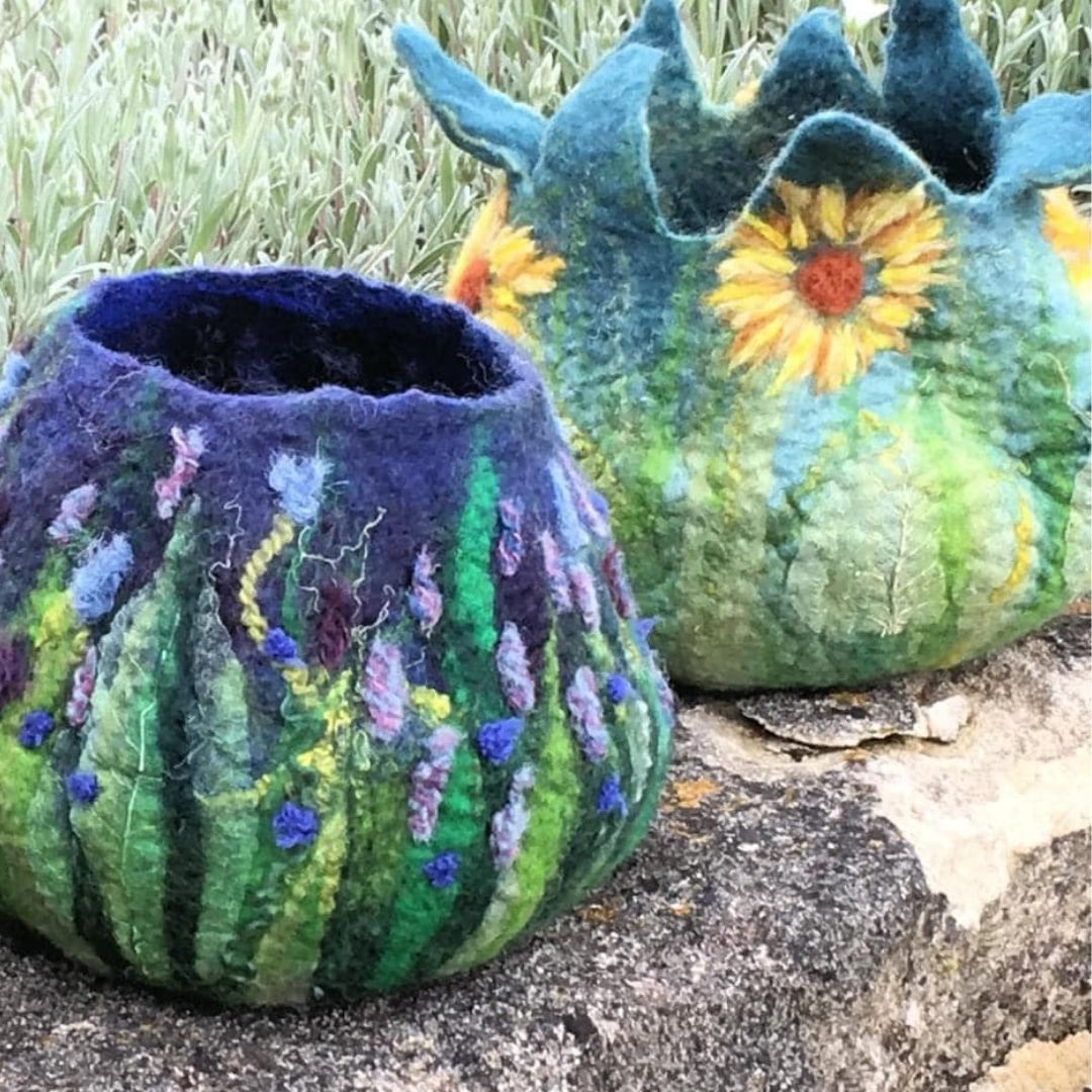 Wet Felted Garden Bowl - Half Day Workshop with Eve Marshall