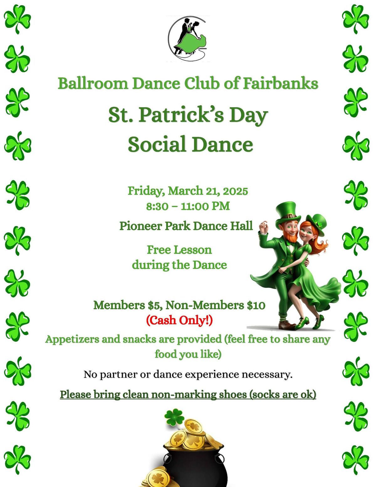 St. Patrick's Day Social Dance