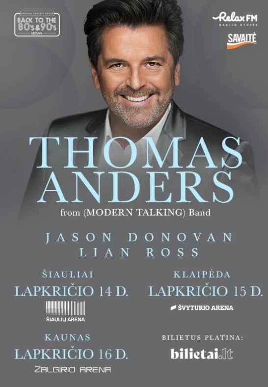 Thomas Anders from Modern Talking & Band - Jason Donovan - Lian Ross