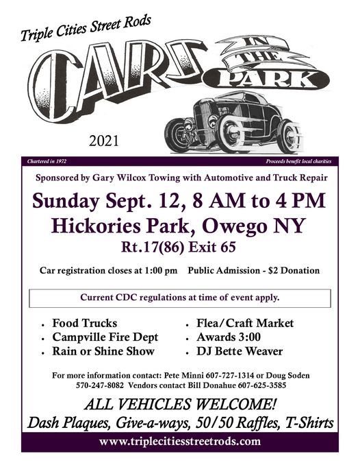 Cars in the Park 2021 - September 12th