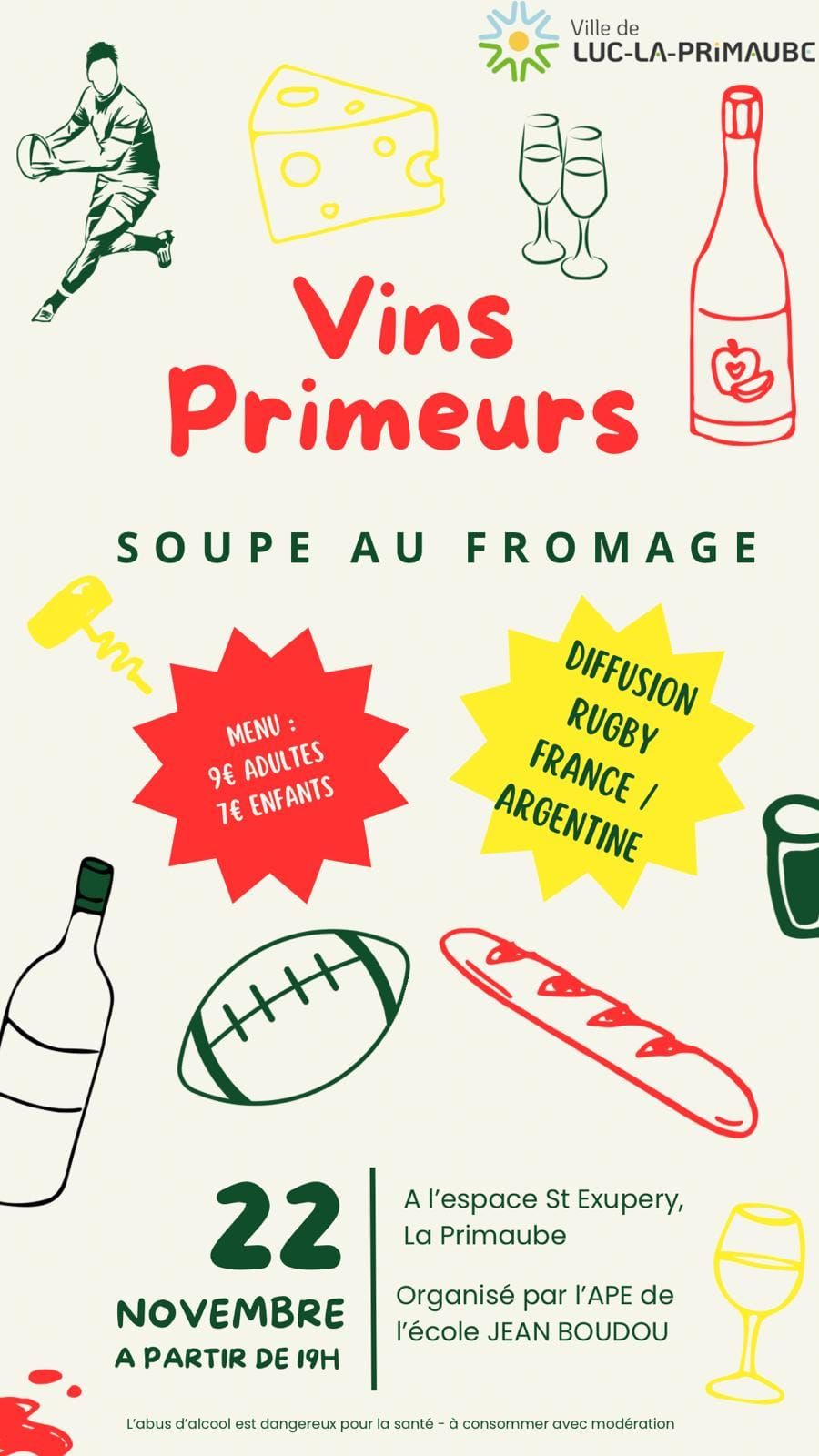 Soupe au fromage - Vins primeurs 