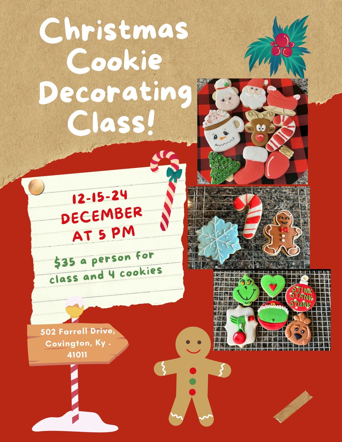 Christmas cookie decorating class!