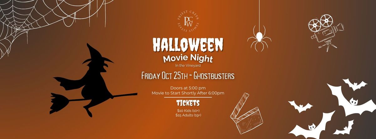 Halloween Movie Night in the Vineyard - Ghostbusters