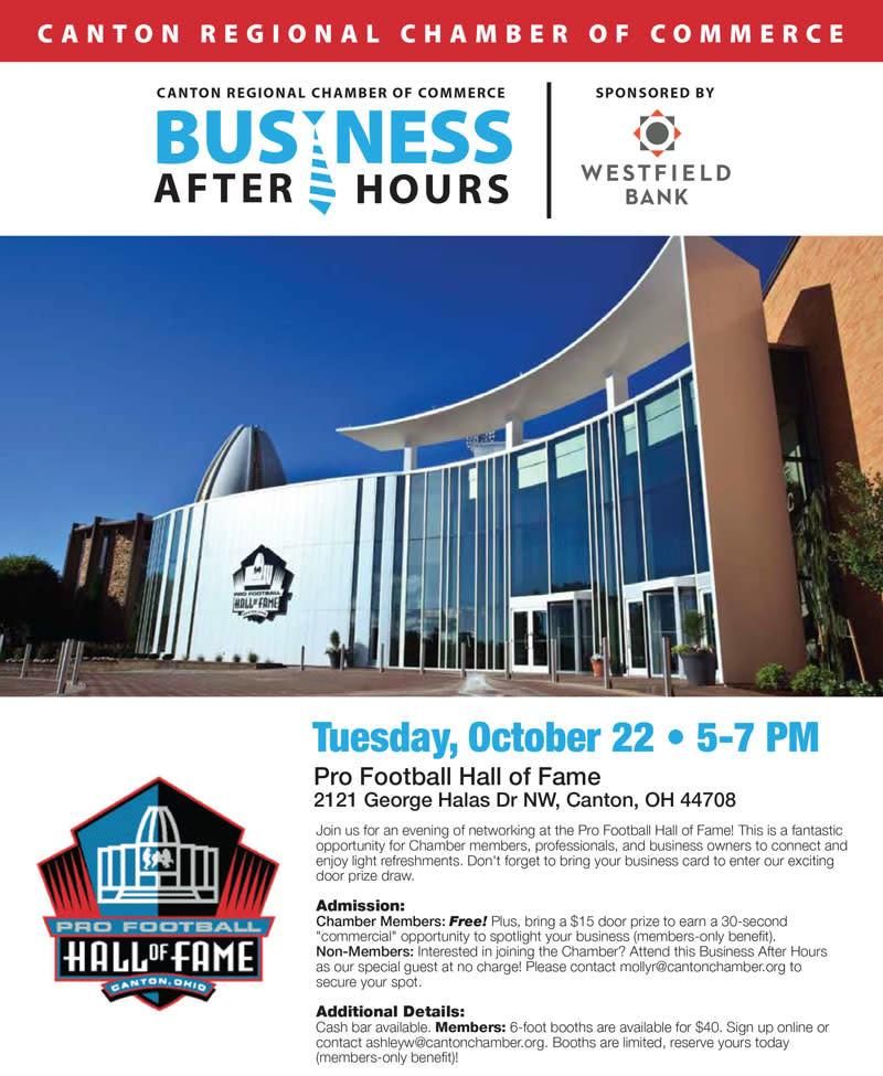 Business After Hours at the Pro Football Hall of Fame 