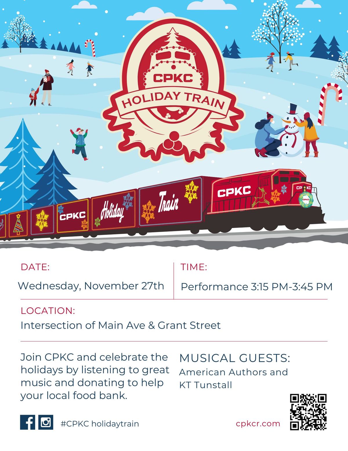 CPKC HOLIDAY TRAIN - Clinton, IA