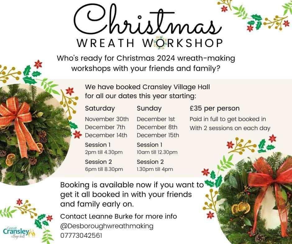 wreath making workshops 