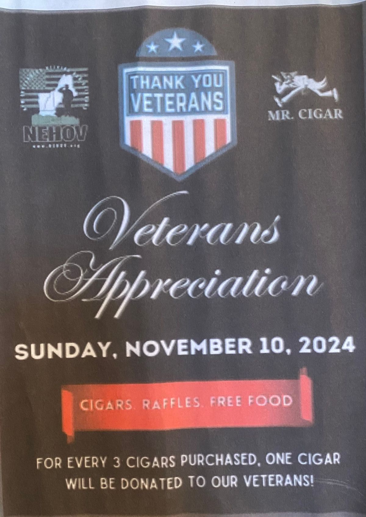 Veterans Appreciation Cigar Event hosted by MR CIGAR