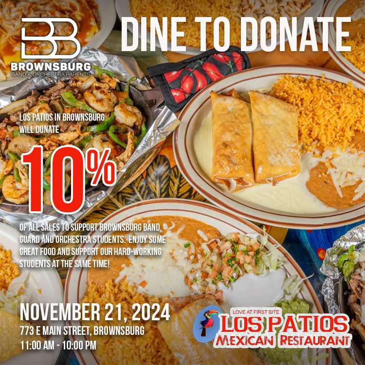 Dine to Donate - Los Patios in Brownsburg