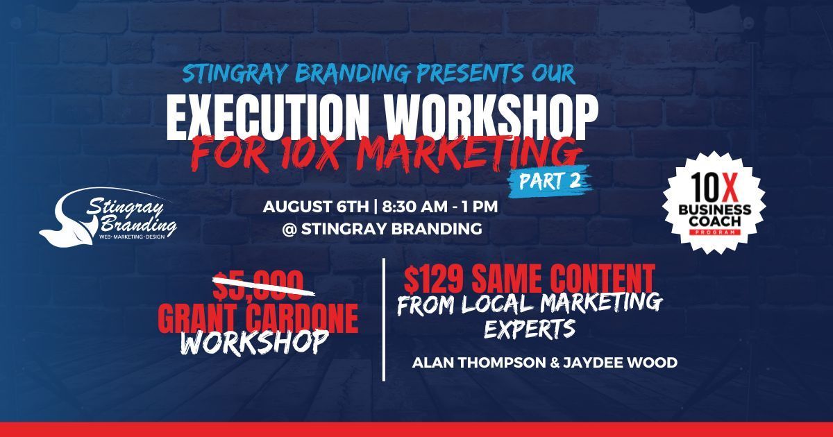 10X Marketing Execution Workshop Part 2