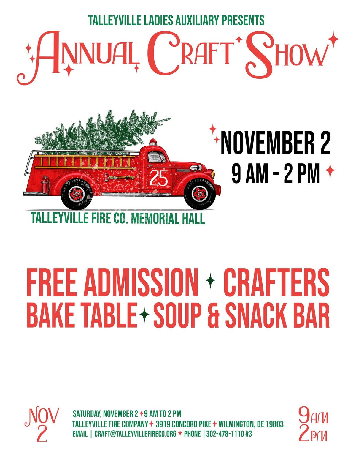 Talleyville Fire Co. Ladies Auxiliary Annual Craft Show