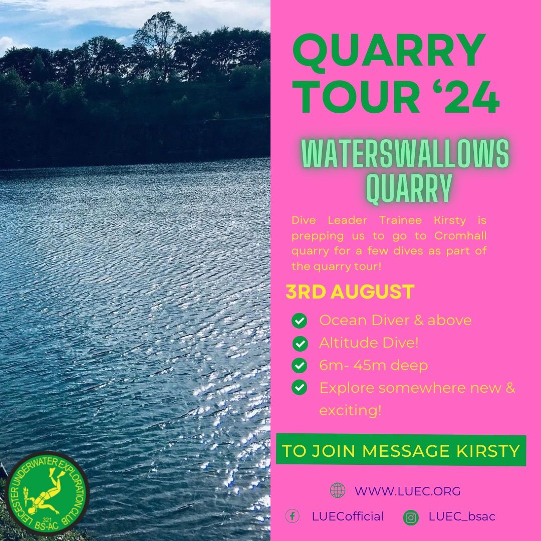 LUEC Quarry Tour- Waterswallows Quarry 
