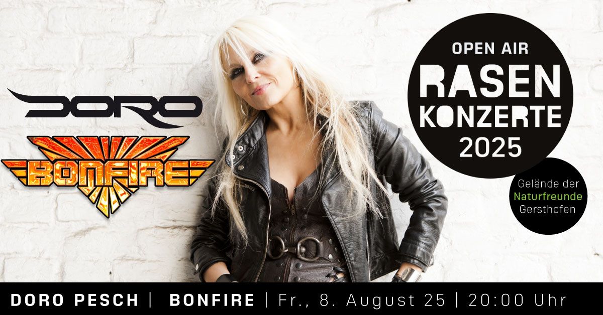 ROCK NIGHT AUF DEM RASEN: DOPPELKONZERT MIT DORO PESCH UND BONFIRE