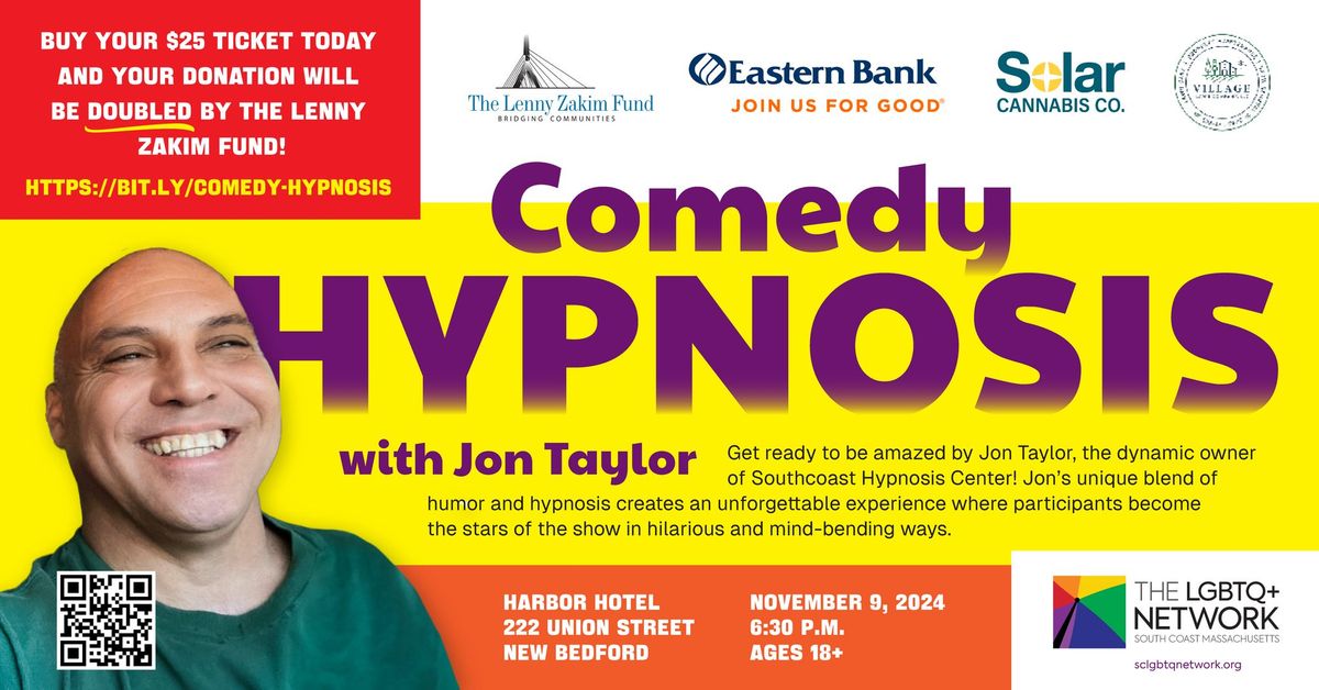 Comedy Hypnosis with Jon Taylor on November 9!