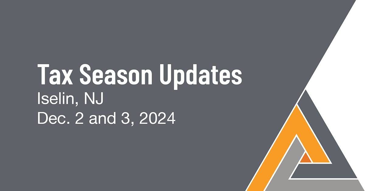 2024 NATP Tax Season Update: Iselin, NJ