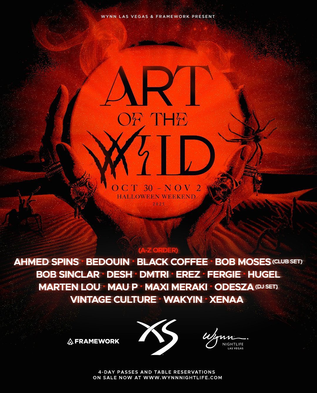 Art of the Wild - 4 Day Pass at XS Nightclub at Encore