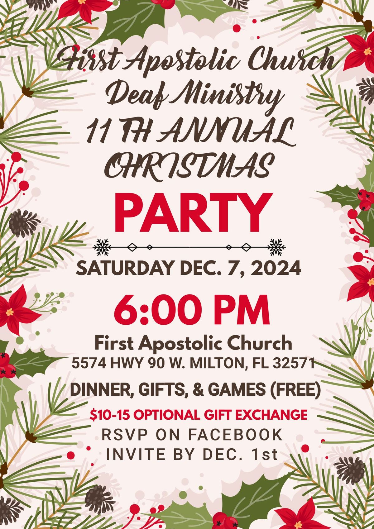 FAC Deaf Ministry Christmas Party