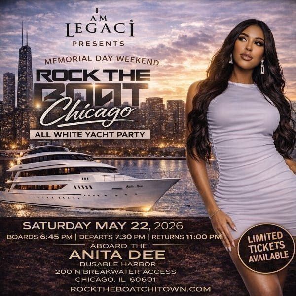 Rock The Boat Chicago All White Yacht Party Memorial Day Weekend 2026