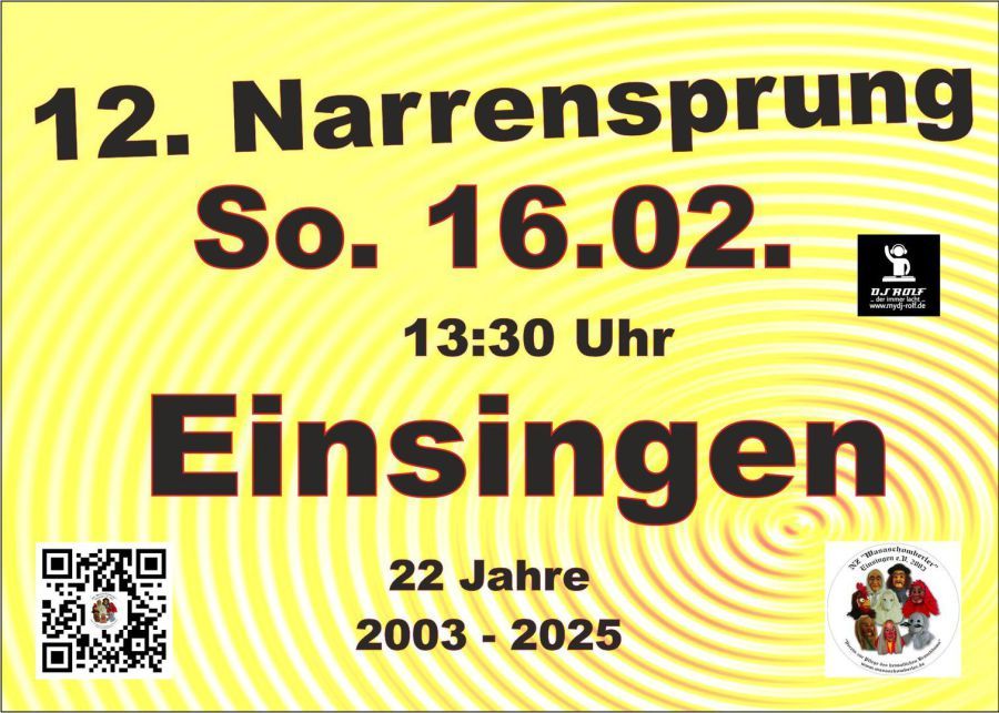 12. Narrensprung in Einsingen