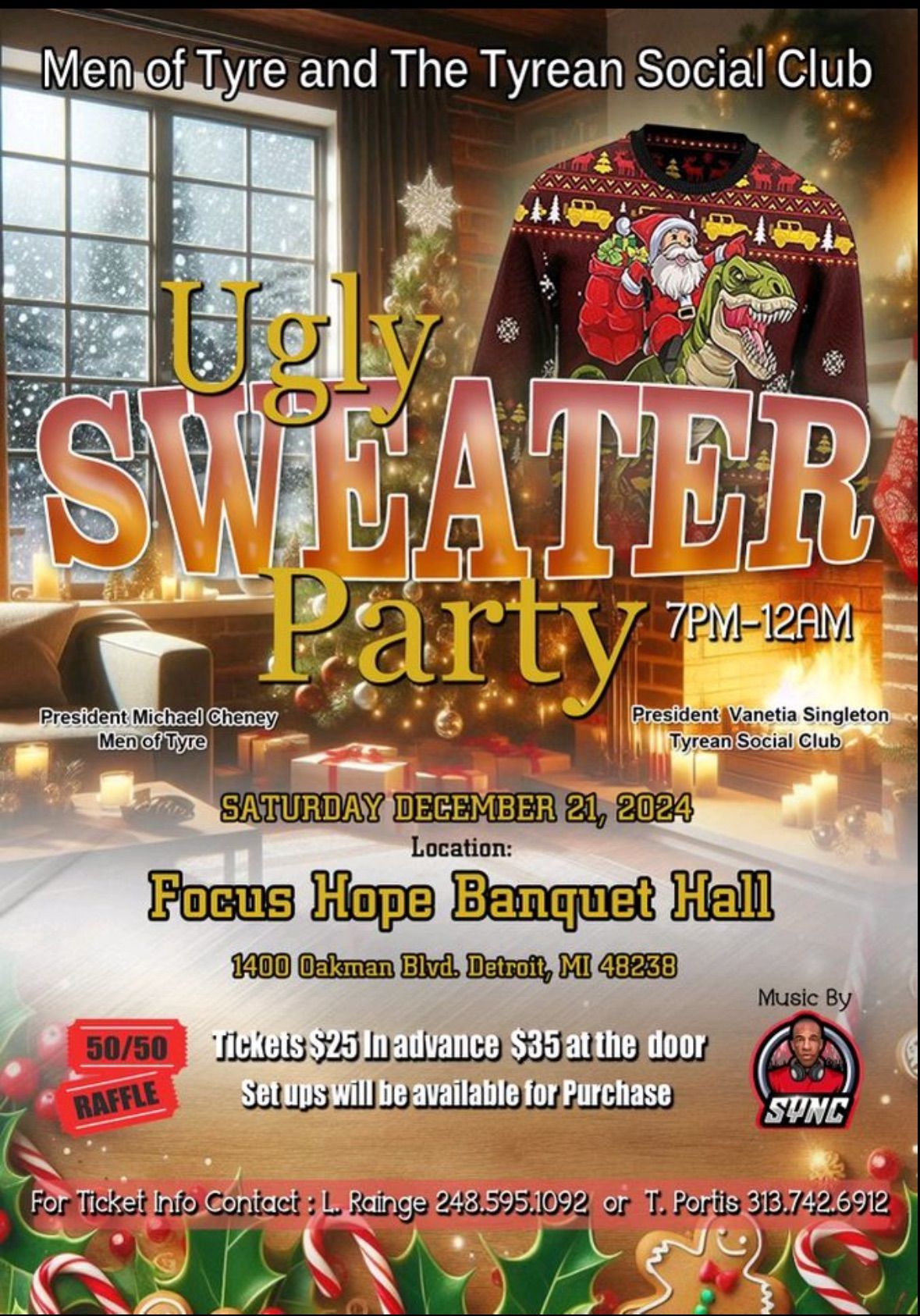 Men of Tyre & Tyrean Social Presents: Ugly Sweater Party