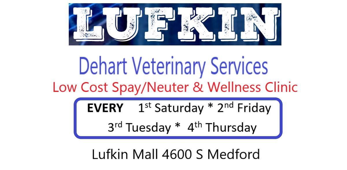 Dehart Vet Services - Lufkin Mall 