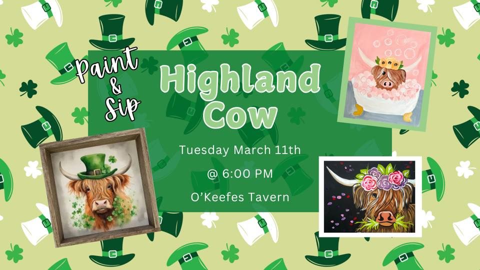 Highland Cow Paint & Sip