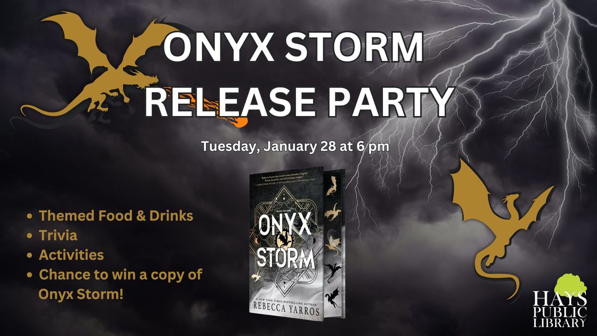 Onyx Storm Release Party