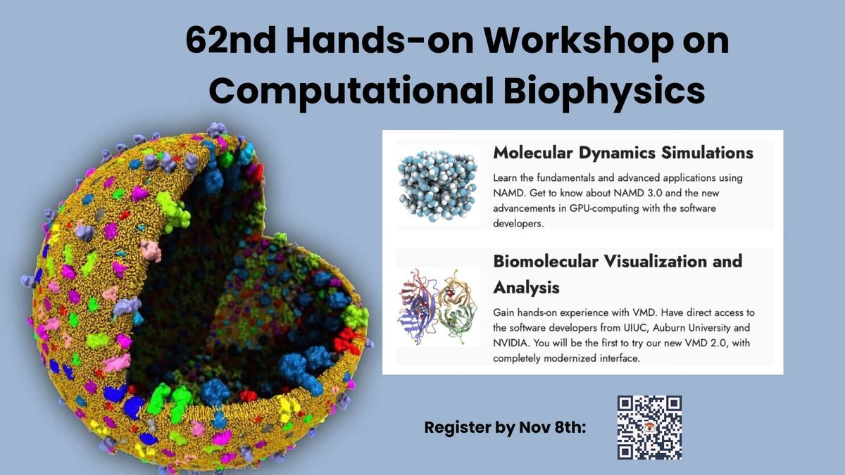 62nd Hands-on Workshop on Computational Biophysics 